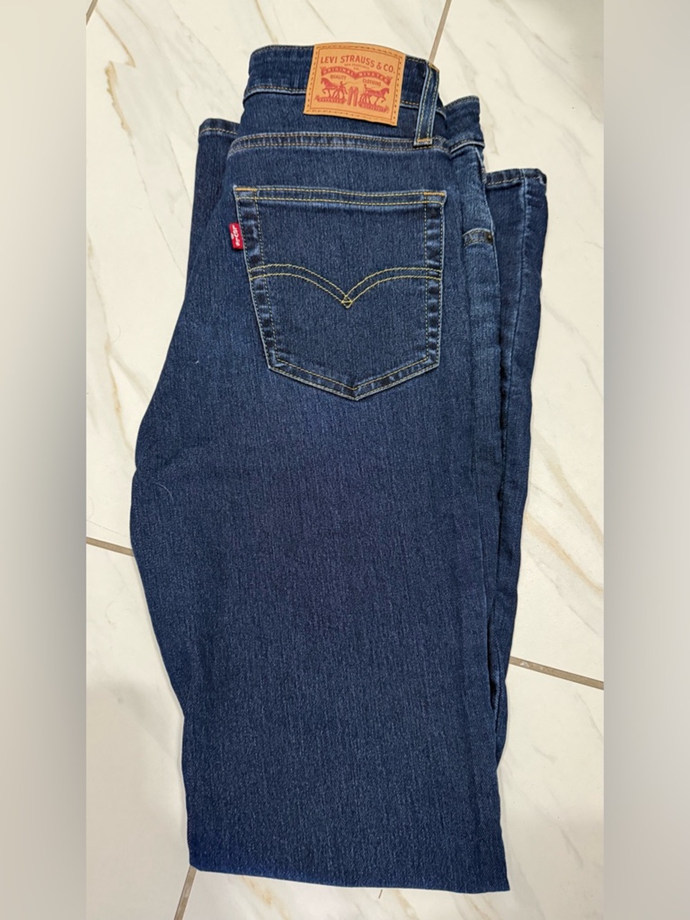 Levi's Blue High-Rise Bootcut Jeans